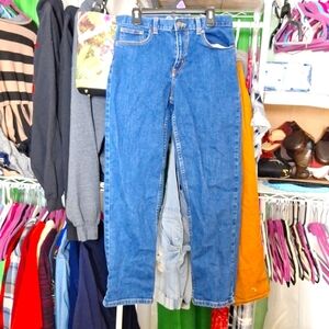 KIDS SIZE 12 HUSKY BLUE JEANS STRAIGHT LEG